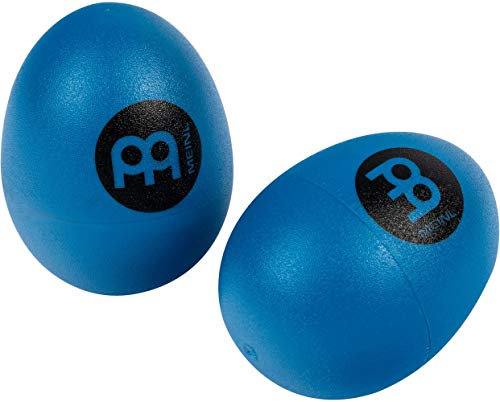 Meinl Percussion Egg Shaker Pair - 2 Œufs Shakers avec un Son Clair et Doux - Cadeau Musicien - Plastique, Bleu (ES2-B)
