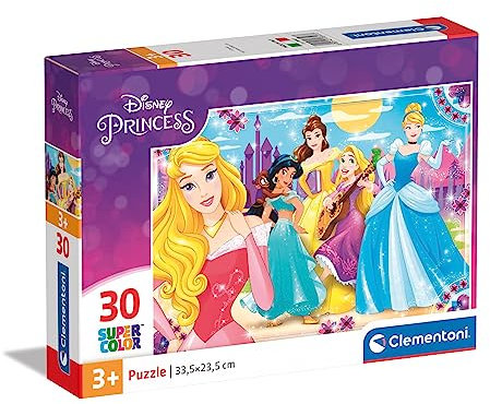 Clementoni 08503 Disney Princess 08503-Supercolor Jigsaw Puzzle-30 Pieces, Multi-Coloured