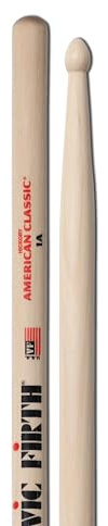 Vic FIrth - American Classic® Drumsticks 1A - American Hickory - Wood Tip