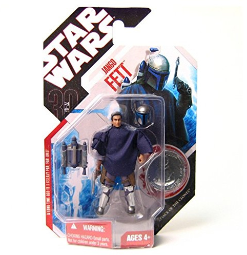 Star Wars 3.75 Basic Figure Jango Fett with Poncho