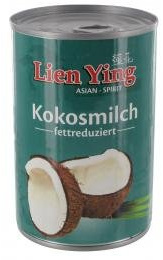 KOKOSMILCH fettreduziert von Lien Ying, 400ml