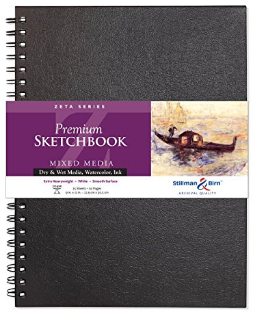 Stillman & Birn Skizzenbuch Zeta - 23 cm x 30,5 cm - Spiralgebunden
