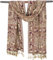 GURU SHOP Indischer Pashmina Schal, Schultertuch, Boho Stola mit Paisley Muster - Burgundi/beige, Herren/Damen, Synthetisch, 200x70 cm