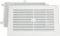 MAP White Louvre Vent 229 x 152mm (9x6) with Detachable Flyscreen Plastic Air Vent Grille for Walls & Furniture Ventilition Cover