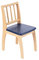 Geuther Stuhl Bambino Sitzhöhe 32 cm Holzkinderstuhl aus Buche-Massivholz Ideales Kinderzimmerzubehör bis 6 Jahre Passender Kinderholzstuhl Bambino Möbeln Blau
