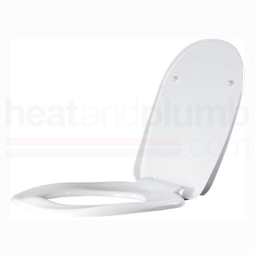 AKW White Ergonomic Toilet Seat including Cover