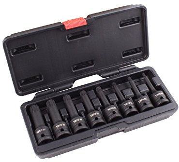 Yato YT-1069 – Bit Impact Socket Sets 8pcs Ribbed 1/2