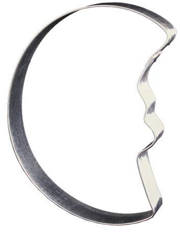 Lares Emporte-pièce en forme de lune géante - En fer blanc - Pour biscuits, biscuits, pain d'épices - Dimensions : 19 cm - Fabriqué en Allemagne