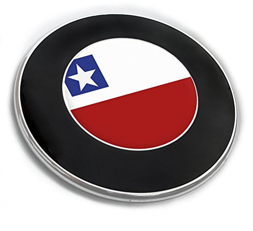 Motoking Emblemaufkleber mit Flagge - Chile - Flaggen Embleme, Flaggenaufkleber