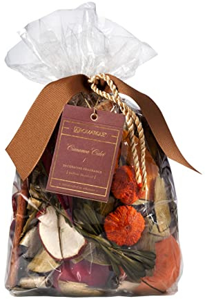 Aromatique Cinnamon Cider Scented Potpourri Bag 14oz - Decorative Home Fragrance Sachet Dried Flowers, Long Lasting Room Air Freshener Deodorizer Perfect Fall Decoration or Catchall Bowl Filler Decor