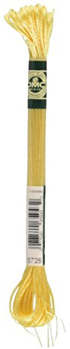 DMC 1008F-S726 Shiny Radiant Satin Floss, Light Topaz, 8.7-Yard