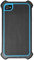 Cellet Armor Bumper Case for Apple iPhone 4 & 4S - Black/Light Blue