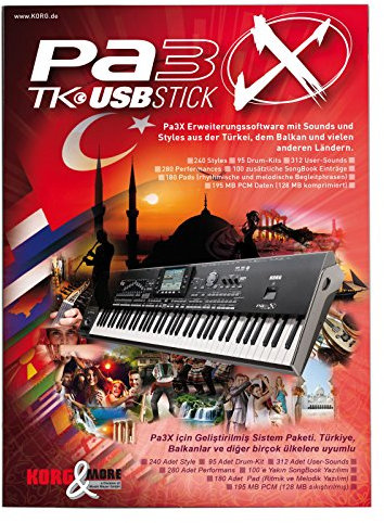 Korg PA 3 X TK t�rkischer USB-Stick f�r alle Pa3X-Modelle