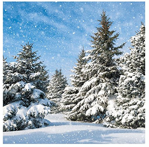20 Servietten Tannen und Schnee 33 x 33 cm