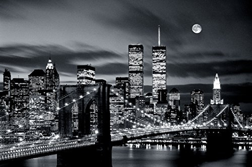 Camden Town Poster Company New York City The World Trade Center Twin Towers Brooklyn Bridge Stadtbild Papier Poster Maßnahmen 91,4 x 61 cm (91,5 x 61 cm)