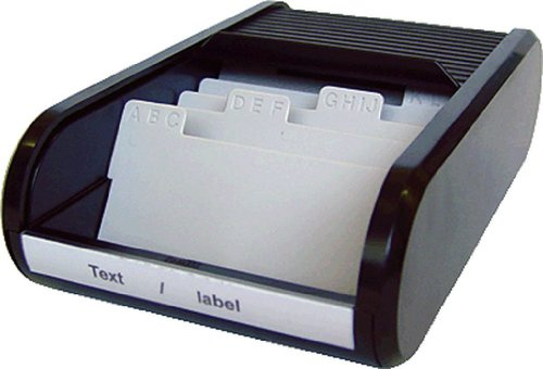 1 X helit Visitenkartenbox sw H 62180 95