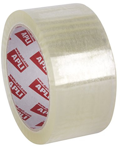APLI 11592 Packung mit 36 Rollen, 48 mm x 66 m, 25 µm, transparent, Acryl