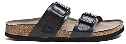 Madden Girl Damen Brando Schiebe-Sandalen, Schwarz Paris, 39.5 EU