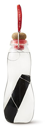 BLACK + BLUM BLLNR EGG004 Eau Good Gourde en verre borosilicate/liège Rouge 650 ml