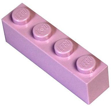 LEGO City - 20 Steine mit 1x4 Noppen in rosa (bright pink)