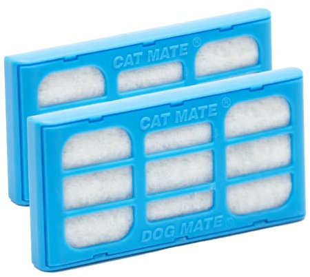 Cat Mate and Dog Mate Filter Cartridges (Pack of 2) - Suitable for All Cat Mate, Dog Mate, and Closer Pets Fountains