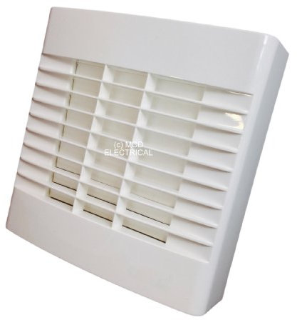 Airvent 459309A 100MM 4 Bathroom Extractor Fan With Timer And Automatic Shutters, White