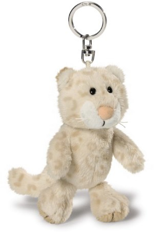 NICI 36044 - Schneeleopard Mädchen Schlüsselanhänger, 10 cm