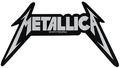 METALLICA Aufnäher SHAPED LOGO Patch gewebt 12 x 7 cm