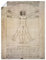 ARTland Wanddeko Poster & Kunstdrucke Wandposter 30x40 cm Menschen Mann Skizze Zeichnung Proportionszeichnung nach Vitruv 1490 Renaissance Leonardo da Vinci T6SM