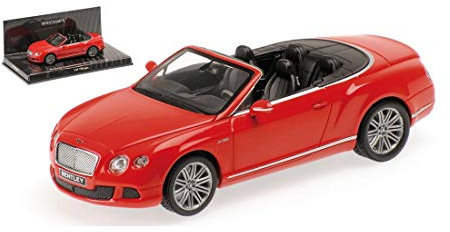 Minichamps Maßstab 1: 43 2012 Bentley Continental GT Speed Convertible St. James Auto (rot)