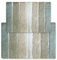 Chardin home Cordural Stripes Badematte, 2er-Set, Badvorleger (43,2 x 61 cm & 53,3 x 86,4 cm) | Rutschfester Badezimmerteppich, maschinenwaschbar, Plüsch, sehr saugfähig | Blaugrau - Beige