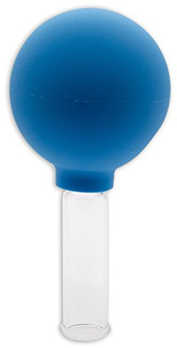 Sauggläser nach Bier | mit Saugball und Olive aus Glas | Schröpfen | Schröpfglas | Ball Schröpfset (ca. 1,5cm)