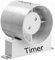 Manrose ID Inline Fan Standard or Timer Model Bathroom Extractor Fan 4 5 6 (ID100T 4 (Timer Model))