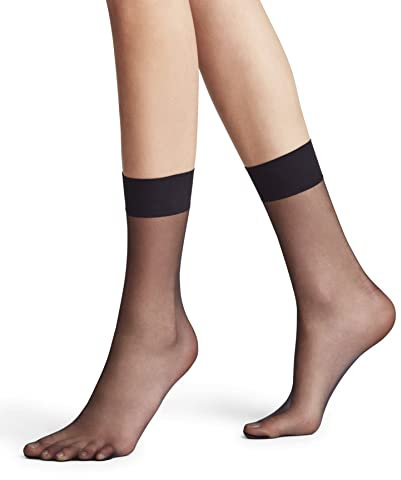 FALKE Damen Socken Shelina 12 DEN W So ultra-transparent einfarbig 1 Paar, Schwarz Black 3009, 39-42