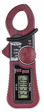Testboy TV 218 digitales Miniatur-Zangenamperemeter (extrem kompakte Bauweise, True RMS, Data-Hold, Strommessung 200 A AC/DC, Auto-Power-Off), Rot/Schwarz
