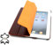 StilGut Leder-Hülle kompatibel mit iPad 2 Couverture mit Smart-Cover Funktion, Weinrot (glattes Leder)