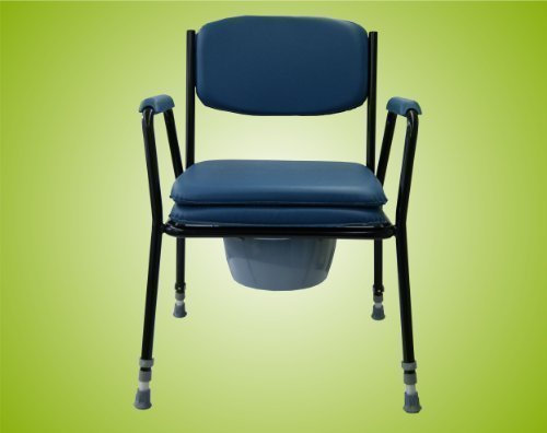 Premium Toilettenstuhl feststehend in der Farbe: Blau *Top-Qualität*