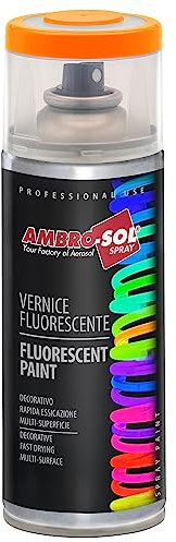AMBRO-SOL Pintura Imprimación en Spray esmalte, color Naranja Fluorescente 400 ml