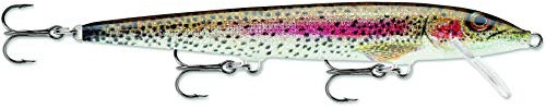 Rapala - Original Floater Angelköder - Angelzubehör aus Balsaholz - Süßwasser Spinnköder - Lauftiefe 1.2-1.8m - Fischköder 11cm, 6g - Hergestellt in Estland - Live Rainbow Trout