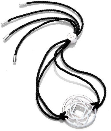 DAISY Unisex-Armband Sterling-Silber 925 Stoff 250 mm BRCHK2008PS