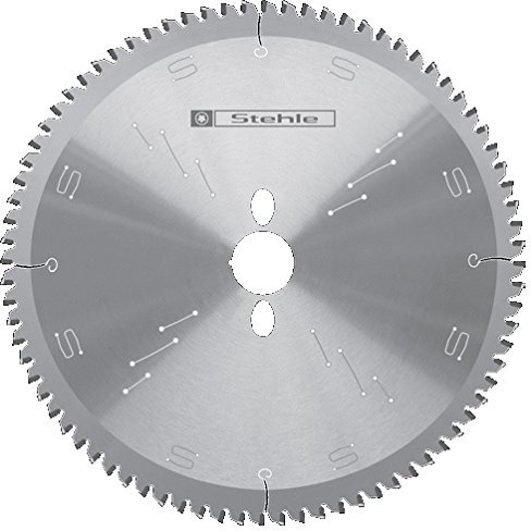 Stehle Lame de scie circulaire en métal dur HW (HM) Pointe de dent à géométrie trapézoïdale Angle de coupe négatif 400x3,8/3,2x30mm Z=96