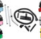 First4spares Extra Long 3 Metre Hose, Chrome Extension Rods and Floor Tool Kit for Numatic Henry Hetty etc Vacuum Cleaners (9 Piece Kit)
