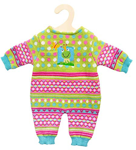 Heless 2666 - Strickstrampler für Puppen, Froschi, Größe 35 - 45 cm