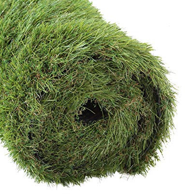 Golden Moon Kunstrasen Teppich Serie PE Indoor/Outdoor Grün Dekorative Synthetik Kunstrasen Turf Bereich Teppich 40 mm Florhöhe, 3 x 6 feet (91.4 x 182.8 cm)