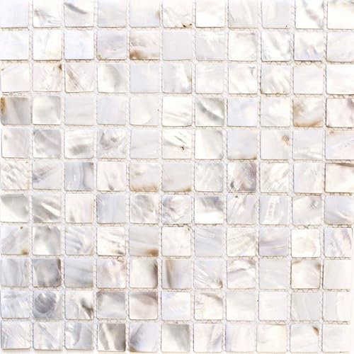 Mosaik Fliese Muschel permutt für WAND BAD WC DUSCHE KÜCHE FLIESENSPIEGEL THEKENVERKLEIDUNG BADEWANNENVERKLEIDUNG Mosaikmatte Mosaikplatte