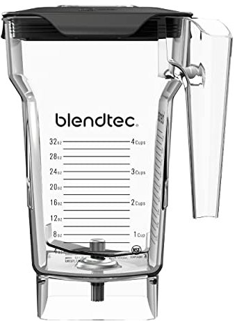 Blendtec FourSide Jug (2.2 L) - Four Sided - Professional-Grade Blender Jug - Vented Latching Lid - BPA-free - Clear, 40-609-50