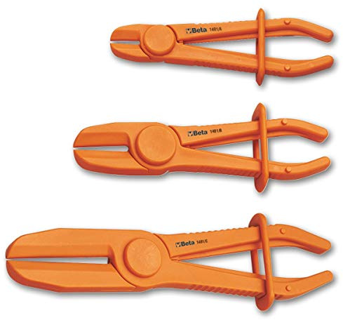 Beta 14810200 Model 1481 PL/S3 Plastic Hose Pliers, 3 Pieces
