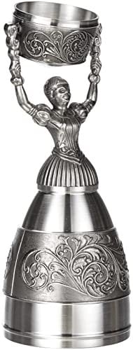 Artina 10335 Brautbecher, Zinn, Silber, 14 x 19 x 14,5 cm