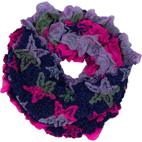Caspar SC356 Damen Loop Schal, Farbe:pink