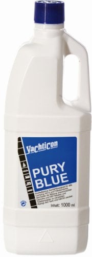 Yachticon Pury Blue 1 Liter – hocheffektive Sanitärflüssigkeit für Camping-WC & Fäkalientank, verhindert Gerüche, zersetzt Fäkalien & Toilettenpapier, für Kassettentoilette & Holding Tank